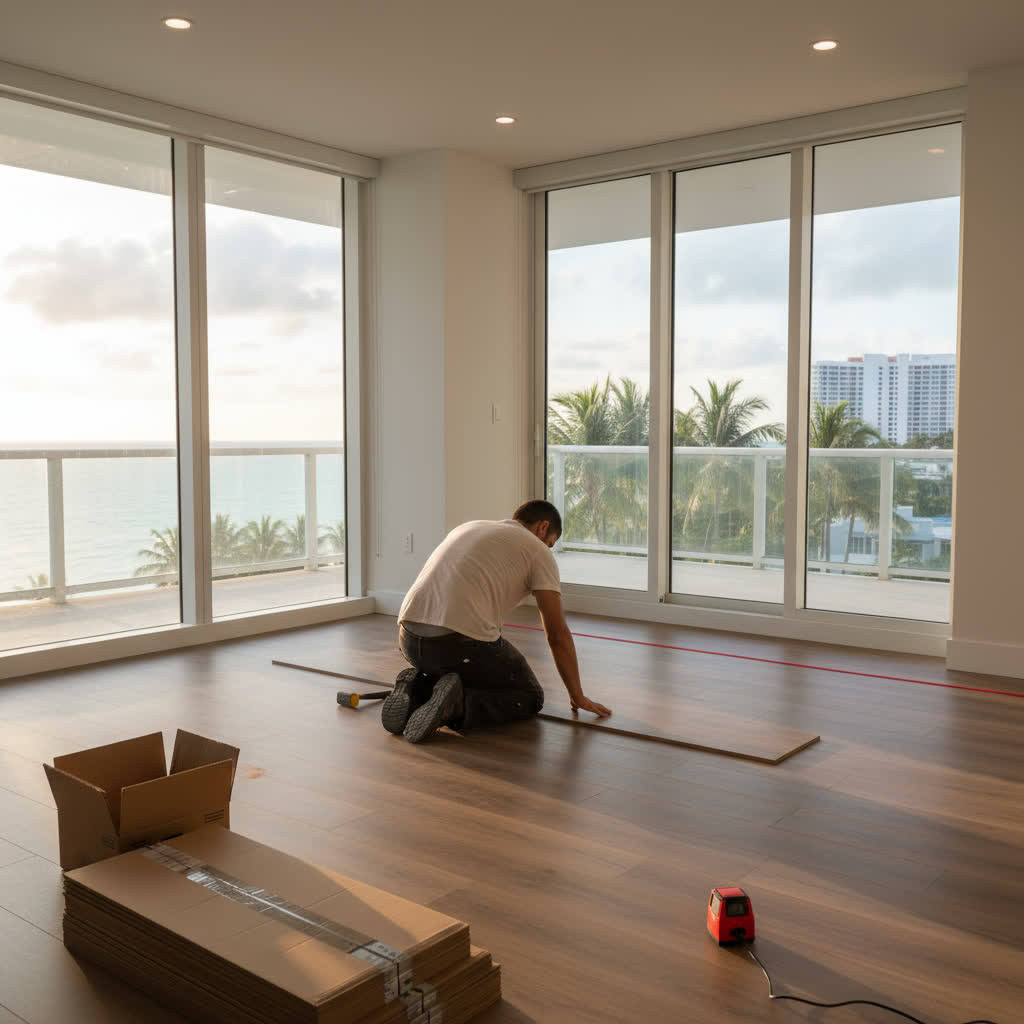 Vinyl Floor Installation